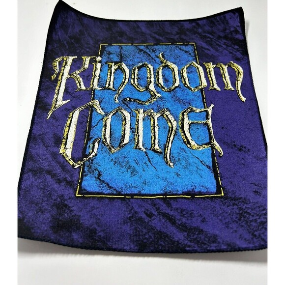 Vintage KINGDOM COME Back Patch 14" x 12" Sew On 80s 90s Metal, Rock, Christian - Picture 3 of 12